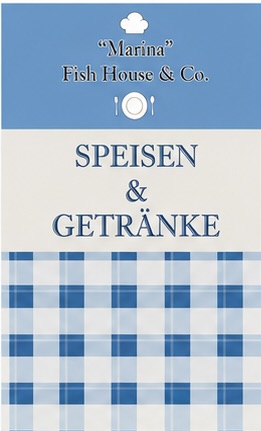 Marina Fish House & Co. – Speisen & Getränke Umschlag