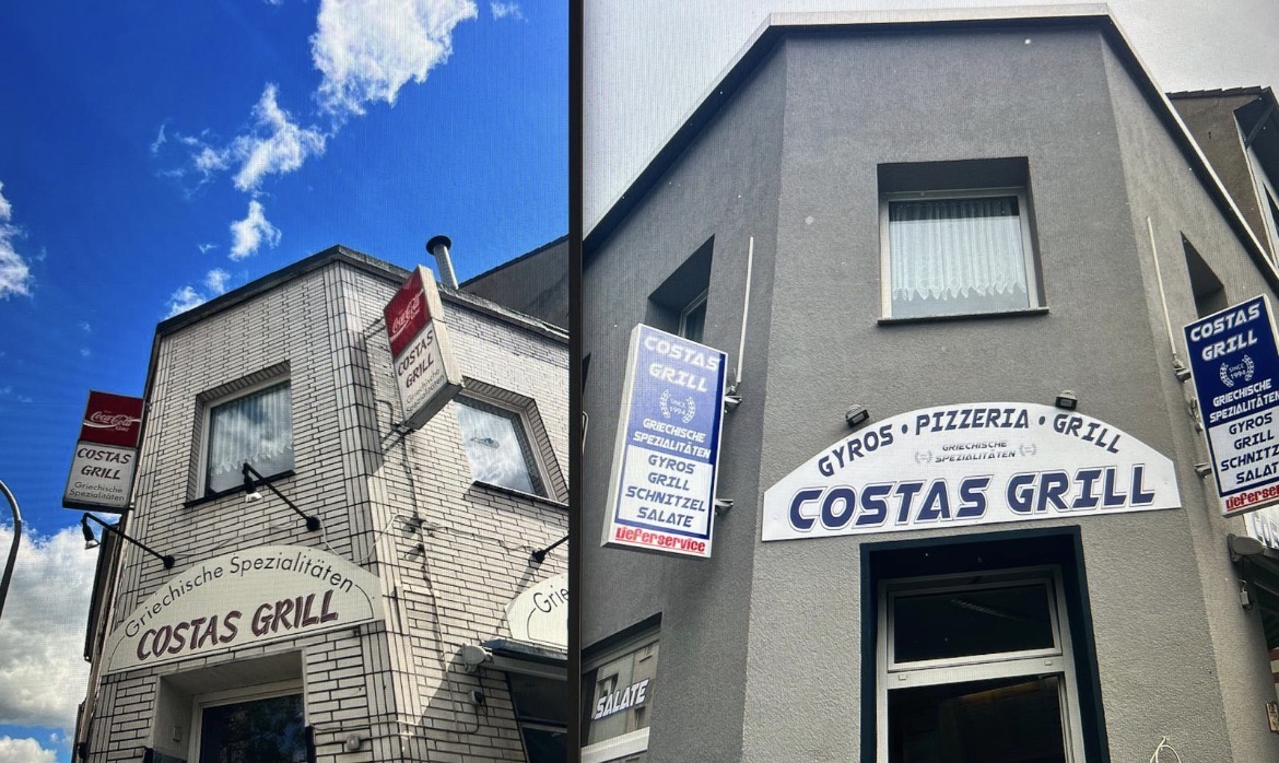 Costas Grill Vorher und Nachher Vergleich