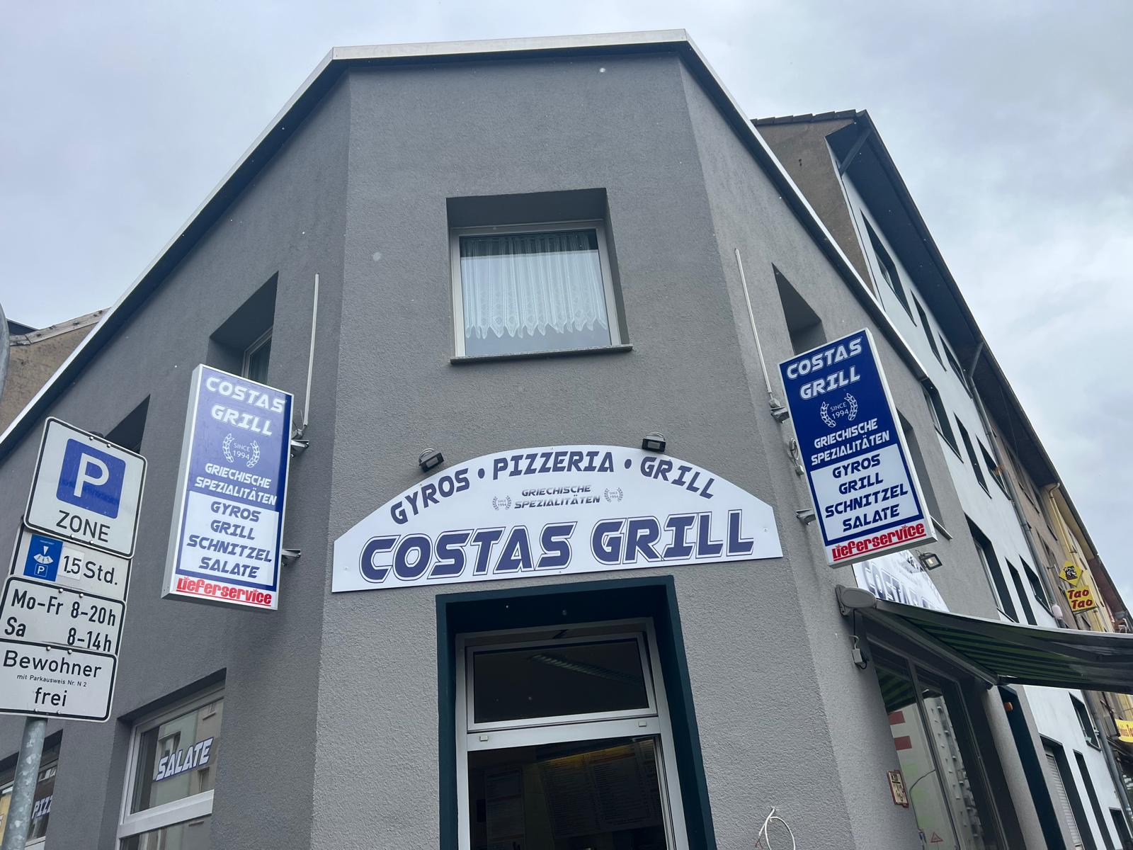 Costas Grill Ausleger Seitenansicht